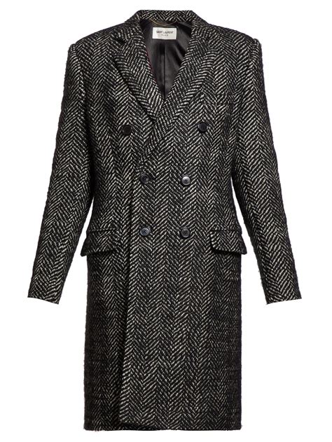 herringbone ysl jacket|SAINT LAURENT Coats and Jackets for Women .